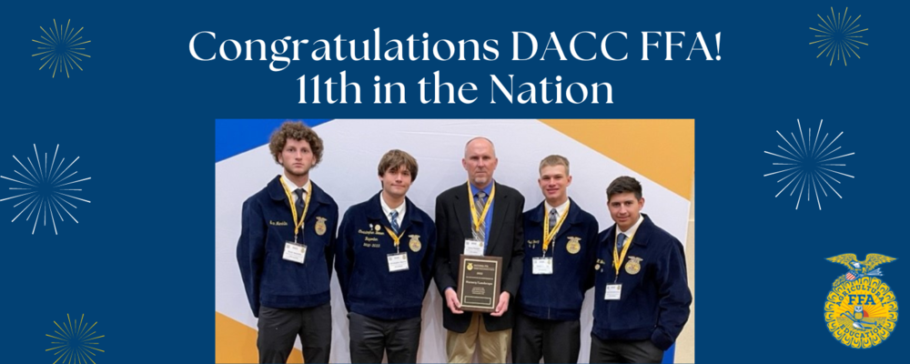 Congratulations DACC FFA! 11th in the Nationa