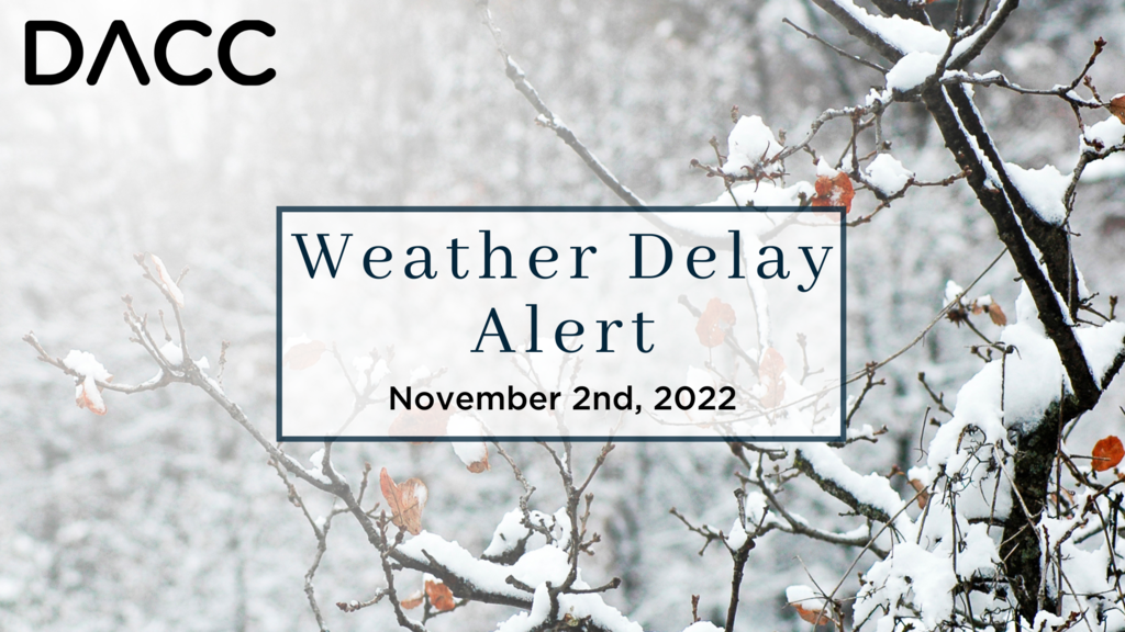 Weather Delay Alert November 2nd
