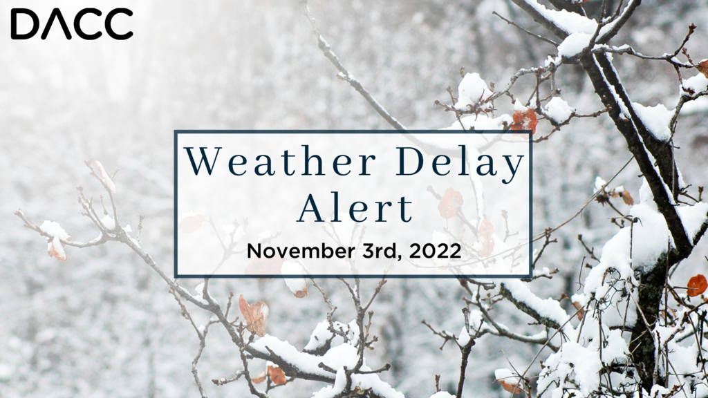Weather Delay - November 3rd