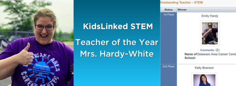 KidsLinked STEM Teacher of the Year Mrs. Hardy-White